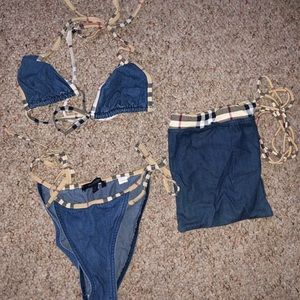 Burberry bikini.
